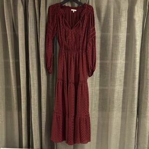 Max Studio Burgundy Maxi Dress